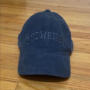 Budweiser Dark Blue Corduroy Hat